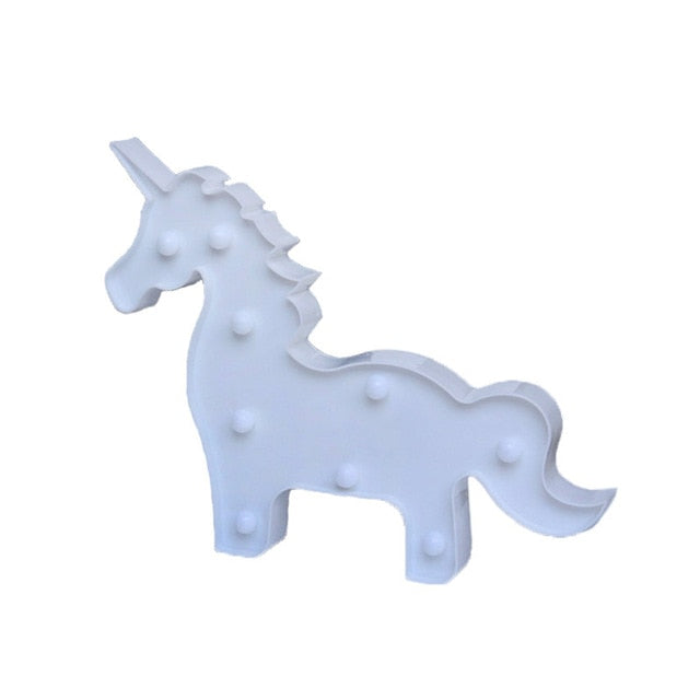 Unicorn 3D Animal Wall Lamps Home Decoration Night Light