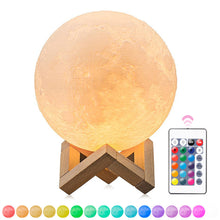 Load image into Gallery viewer, 3D Print Moon Lamp
