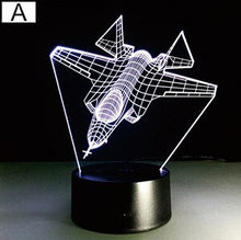Load image into Gallery viewer, Lumiwell Remote Control Air Plane 3D Light LED Table Lamp