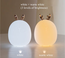 Load image into Gallery viewer, LED Night Light Dimmable Silicone Animal Cartoon Lamp