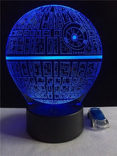Load image into Gallery viewer, 2019 NEW 3D Lamp Death Star War
