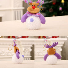 Load image into Gallery viewer, Colorful Led Ligth Glowing Santa Claus Snowman