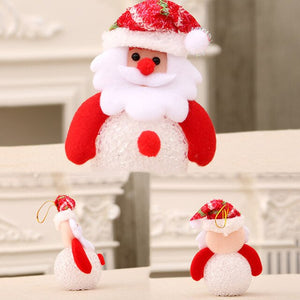 Colorful Led Ligth Glowing Santa Claus Snowman