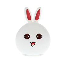 Load image into Gallery viewer, Rechargeable USB LED Colorful Silicone Animal Rabbit Night Light